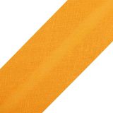cyclingcolors 1 x biasband voor het naaien van katoen, breedte 20 mm, lengte 25 m, gebreide muts, tas, decoratie, oranje, pompoen