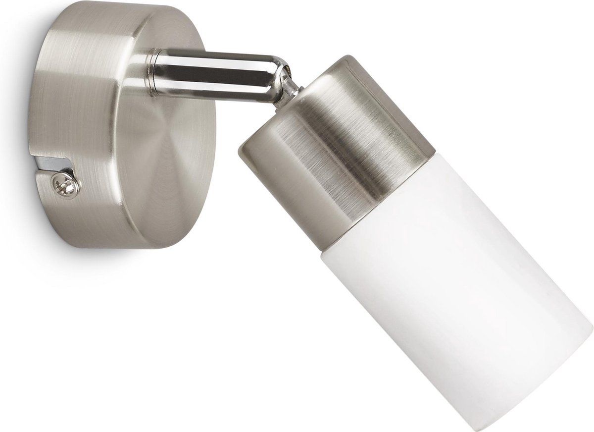 PROLIGHT 1-L Opbouwspot - LED 4W - Geborsteld Staal met Glas