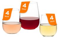 Set de 12 Verres à vin pour diverses boissons