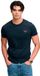 Superdry Essential Serif Logo T-shirt Heren S Katoen Eclipse Navy/Pink