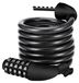 Antivol - Antivol par câble - 120 cm - 12 mm - Combinaison à 5 chiffres - Support fixe