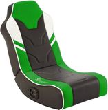 X Rocker Gamestoel - Shadow - inklapbaar - 2.0 audio - 2 speakers - floor rocker – zwart/groen