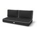 Ensemble Premium Coussins 100x50 Gris Foncé - 1 Assise + 2 Dossiers