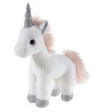 Heunec Eenhoorn Knuffel met Glitter - Staand Pluche Speelgoed 28cm