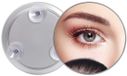 Miroir de maquillage grossissant 30x - Blanc, conception portable à ventouse