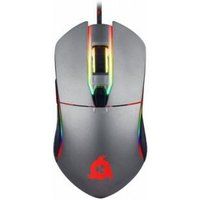 KLIM™ Aim - Gaming muis met kabel + Ontworpen voor alle handgroottes + Personaliseerbare programmeerbare RGB Gamer muis, 500 a 7000 dpi + Rechts- en linkshandig + Compatibel met PC en PS4 (Grijs)