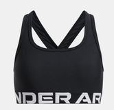 Under Armour G Crossback Bra-BLK Meisjes Sportbeha - Zwart - Wit