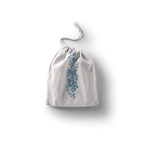 Bonamaison Bedrukte katoenen tas met trekkoord - 20 x 30 cm