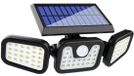 Merkloos / Sans marque Holland Connections Moderne Buitenlamp Zwart LED Bewegingsmelder IP65 Zonne-energie