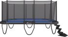 Akrobat Trampoline XCITYX Above - Bleu - 520 x 365 cm - File de sécurité inclus