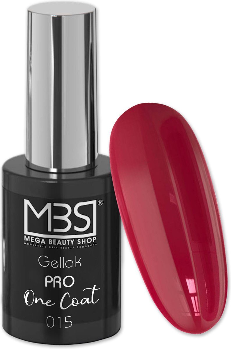 MEGA BEAUTY SHOP Gellak - one coat - 1 keer dekkend - gel nagellak - 10ML - MBS - Professioneel 15