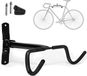 Support mural pliable pour vélo – Support de vélo peu encombrant pour vélos de route – Convient aux garages et appartements, avec protection de cadre extra résistante – noir