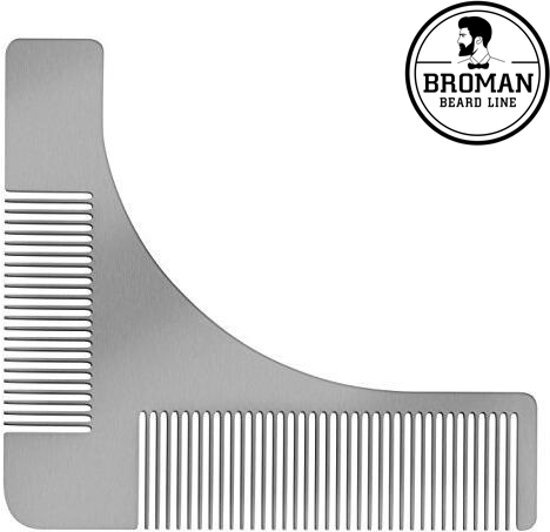 Broman Beard Shaper RVS - Mal voor de perfecte baard - Shaping Tool