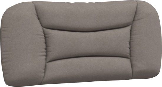 vidaXL Hoofdbordkussen - "Hvar" - 90 cm - Stof - Taupe