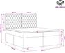 vidaXL Boxspringbed met matras Zwart 200 x 200 cm Fluweel