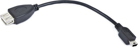 Cablexpert A-OTG-AFBM-002 USB naar Mini-USB Kabel - 0.2m - Wit