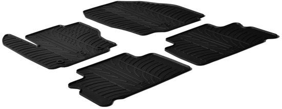 Gledring Rubbermatten Ford S-Max 5 deurs 2006-2011 & Ford Galaxy 2006-2010 (T profiel 4-delig + montageclips)