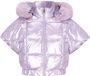 myMo Jas - Puffer - Dames - XL - Zacht Lila - Polyester - Met capuchon
