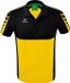 Erima Six Wings Polo Heren - Zwart / Geel | Maat: L