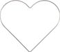 Vaessen Creative Metalen Frame - Hart - Ø25cm - Ongecoat
