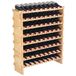 VEVOR Étagère à Bouteilles Modulaire pour 72 Bouteilles, Casier à Vin à 8 Niveaux, Range Bouteilles en Bois de Bambou Autoportant, Rangement Présentation de Vin pour Cuisine Garde-Manger Cave Bar