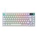 Logitech G316 X 75, clavier de jeu, taux de rapport 8 kHz, commutateurs tactiles remplaçables à chaud, construction à joint, matrice de points LED et cadran, PBT, USB-C, RVB LIGHTSYNC, PC – Blanc