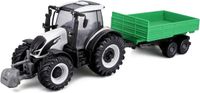 Bburago 31676, Valtra tractor + wrijvingsaanhanger, schaalmodel, 3+ jaar