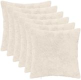 vidaXL - Kussensloop - 6 stuks - HEERLEN - Wit - 45 x 45 cm - Nep Konijnenbont