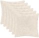 vidaXL - Kussensloop - 6 stuks - HEERLEN - Wit - 45 x 45 cm - Nep Konijnenbont