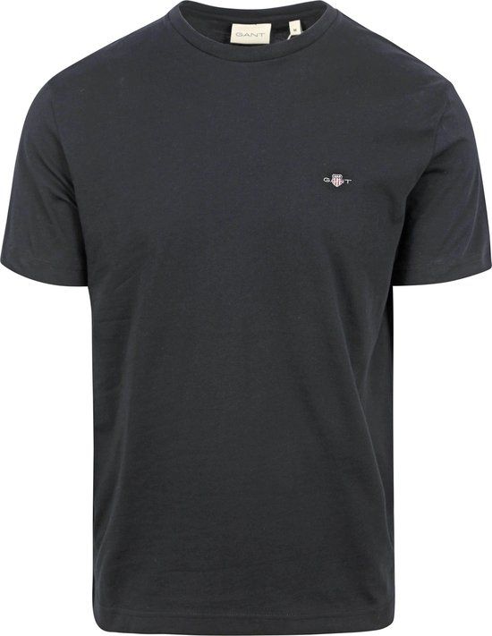 Gant Shield Logo T-shirt - Black - Men's XL - Regular Fit