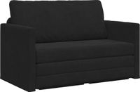vidaXL Divan-lit Noir Velours 124 x 71 x 78 cm