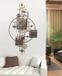 Rawa wanddecoratie copper gold orbit -metaal - 8x160x80 cm -handgemaakt wandrelief