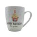 Dekohelden24 Koffiebeker/mok van porselein, motief: Happy Birthday. Grootte H/Ø: 9,8 x 8,2 cm, inhoud 250 ml, vaatwasmachinebestendig, 10cm