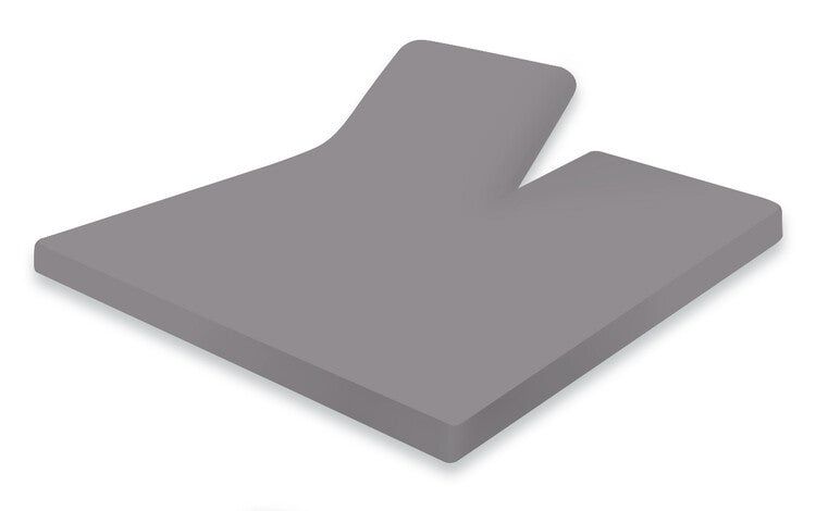 Elegance Splittopper Hoeslaken Perkal Katoen - licht grijs - 160x200