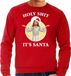 Bellatio Decorations Shoppartners Bv Holy shit its Santa foute Kerst sweater / Kerst trui rood voor heren - Kerstkleding / Christmas outfit XXL