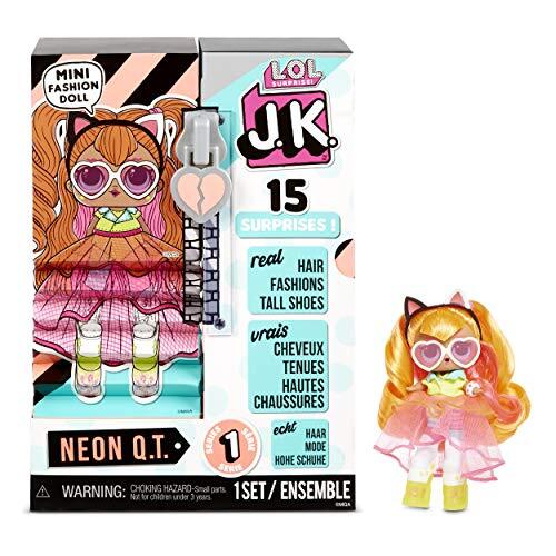 L.O.L. Surprise! JK Mini Modepop- 15 Verrassingen, Kleding en Accessoires - Vanaf 6 Jaar- Om te Verzamelen - Neon Q.T.