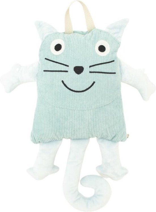 Deken Crochetts Deken Groen Kat 115 x 115 x 2 cm