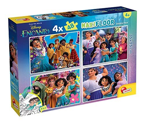 Lisciani 98170- Disney puzzel Maxifloor 4 x 48 Encanto, Veelkleurig