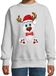 Bellatio Decorations Kersttrui - sweater - voor jongens / meisjes - Merry Christmas - grijs - Kerst ijsbeer 110/116