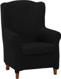 ECOMMERC3 Oorfauteuilhoes van duplex, elastisch en extra zacht, zwart, verstelbare oorfauteuil, 100% Made in Spain