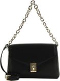 FURLA Leren Schoudertas Meridiana Crossbody Bag With Double Strap Nero Zwart