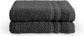 Byrklund Handdoeken set - Bath Basics - 2-delig - 2x 30x50 - 100% katoen - Antraciet