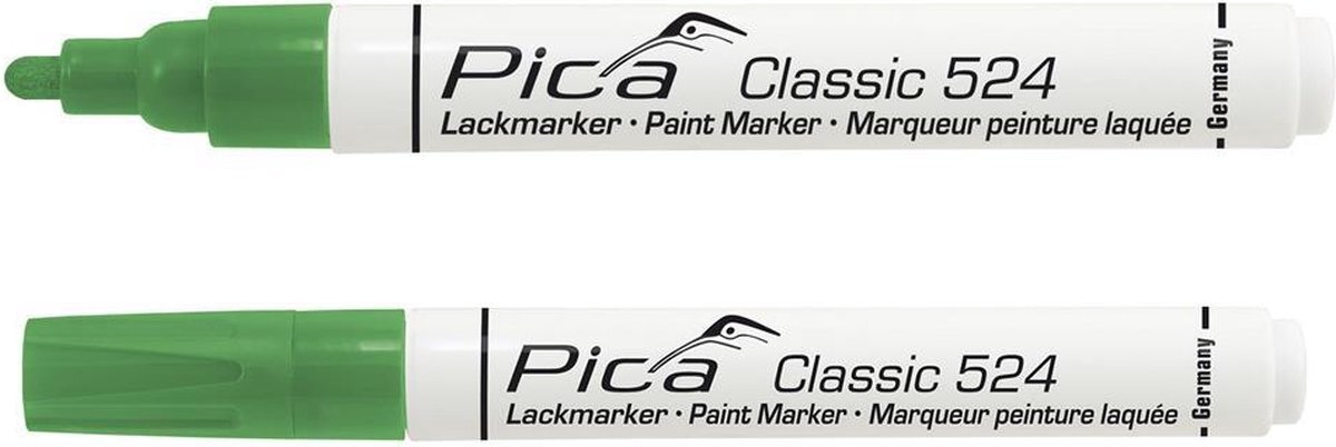 Pica 524/36 Lakmarker 2-4mm ronde tip groen 10st - PI52436