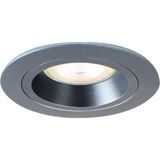 BES LED Pragmi Crown Pro Spot Armatuur GU10 - Gunmetal - Aluminium - Ø93mm