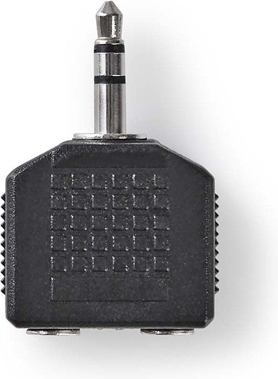 Nedis CAGB22945BK Stereo-audioadapter - 3.5 mm Male - 2x 3.5 mm Female - Zwart