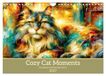 Cozy Calvendo Cozy Cat Moments. Kuschelzeit und leises Schnurren (Wandkalender 2027 DIN A4 quer)