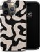 Selencia Vivid Backcover iPhone 15 Pro Hoesje - Art Wave Black