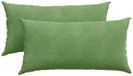vidaXL - Zitkussens - 2 pcs - Lichtgroen - 80 x 40 cm - Corduroy stof