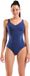 Arena Dames zwempak uit 1 stuk Shimmering navy-royal maat 46