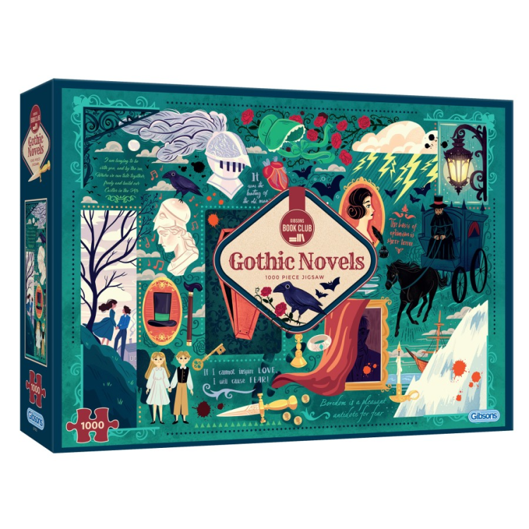 Gibsons Book Club - Gothic Novels Puzzel (1000 stukjes)